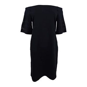 Ralph Lauren Womens Perforated Ponte Dress M